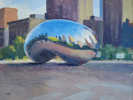 Chicago's Bean – 9x12