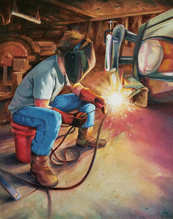 WelcoMax The Young Welder - 38x30
