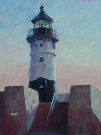 North Breakwater Light - 12x9