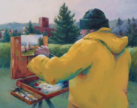 Painting in Spring - 16x20