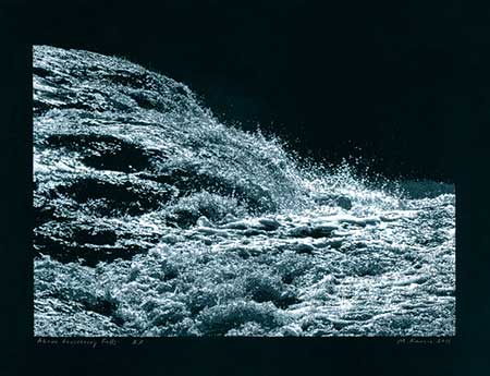 Above Gooseberry Falls — lithograph, 10x15