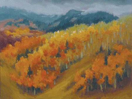 Rainbow Ridge at Buffalo Pass - 9x12