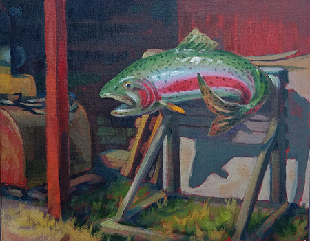 The Fish Out Back - 11x14