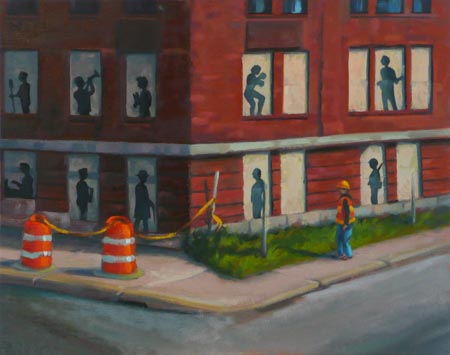 Time Marches On for The Armory - 16x20