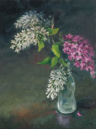 White and Violet - 12x9